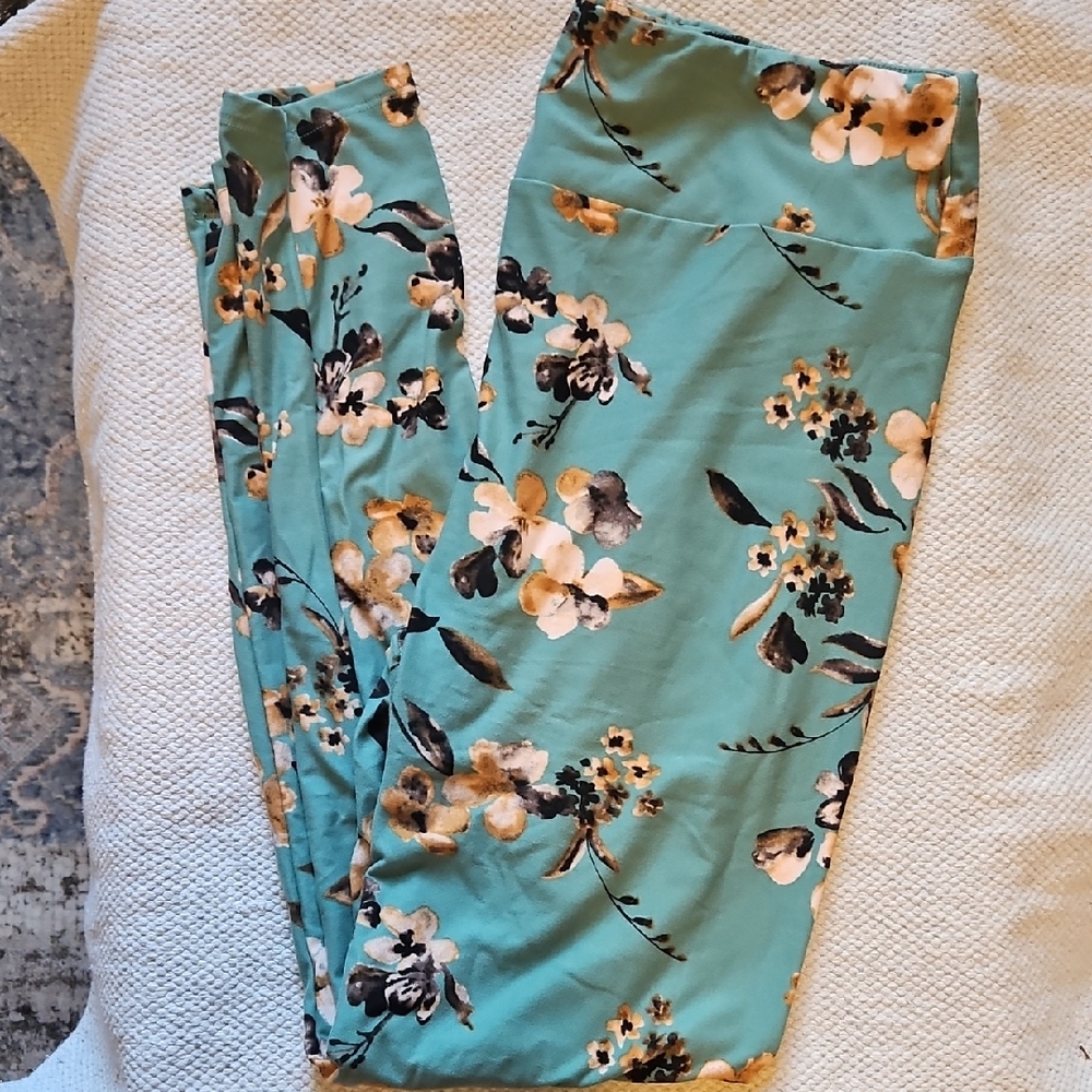 Floral Teal Women's Leggings